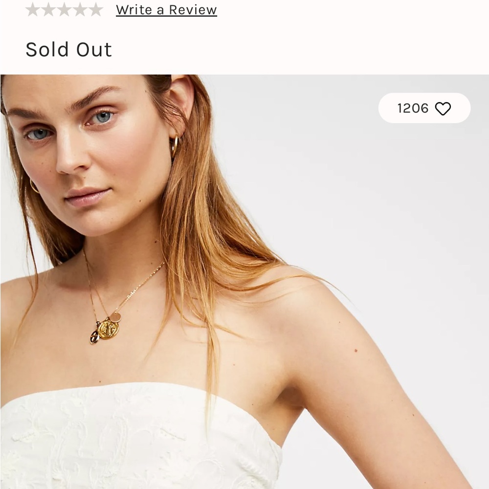 Free People White Strapless Tank Top